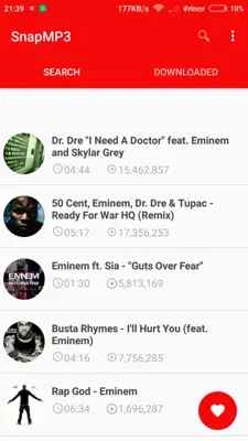 SnapMP3 - Music Downloader android App screenshot 1